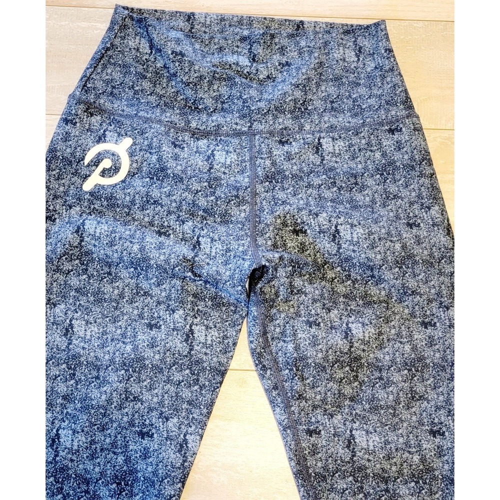 Peloton M Womens High Rise Leggings Gray Speckled Space Dye Athletic Yoga Pants - Picture 6 of 10
